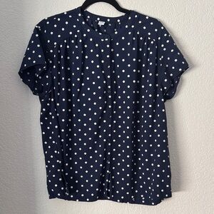 Old Navy Women’s Navy Polka Dot Shirt